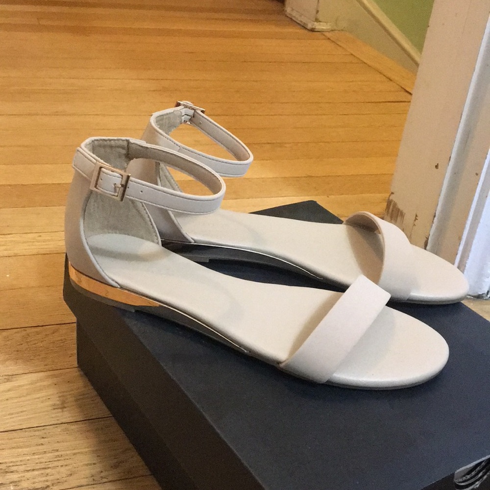 Nude strappy sandals